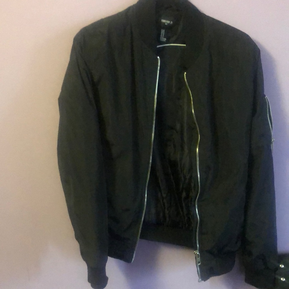 Mens Black bomber Coat
